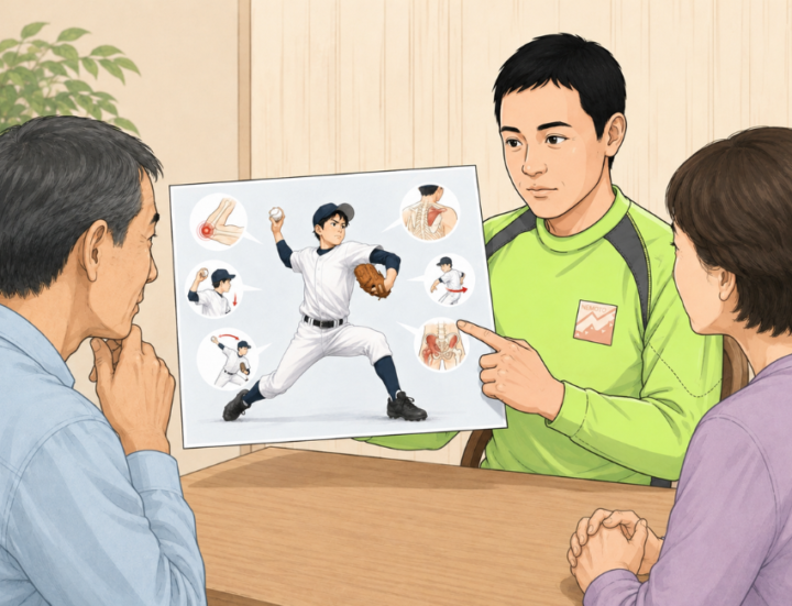 説明をしている男性