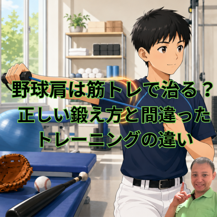 野球肩は筋トレで治る？正しい鍛え方と間違ったトレーニングの違いの画像