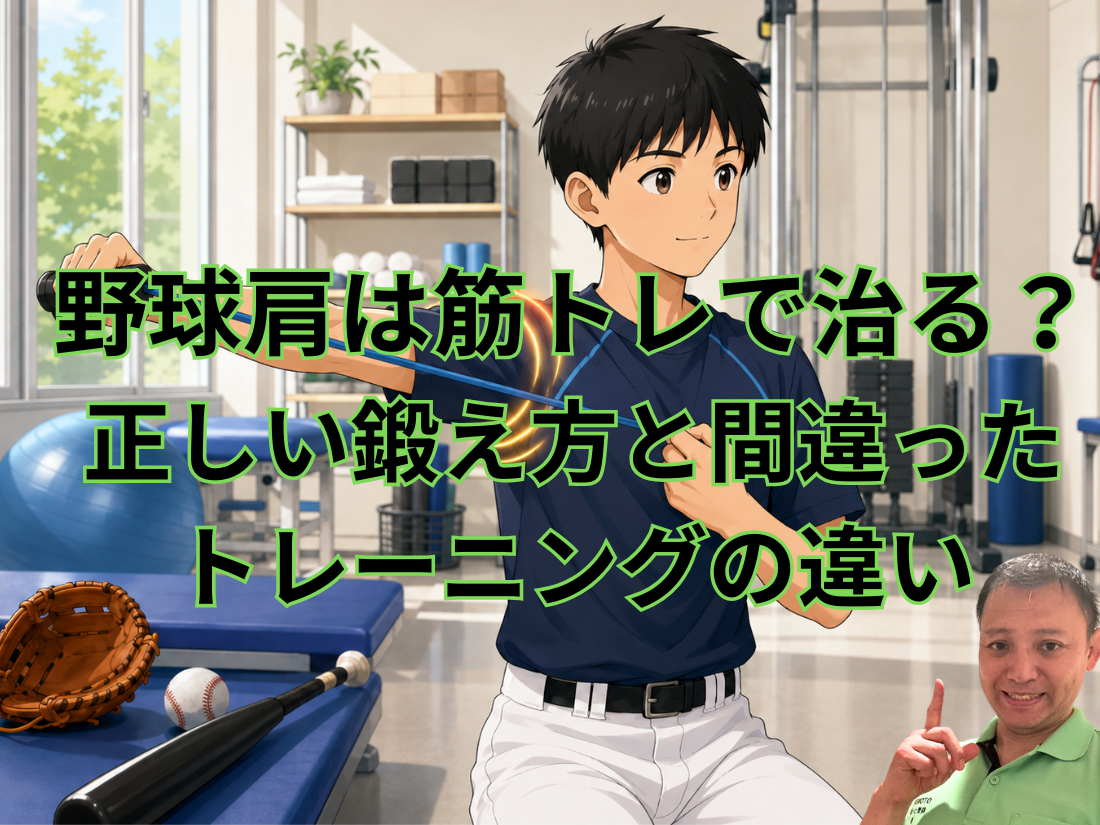 野球肩は筋トレで治る？正しい鍛え方と間違ったトレーニングの違い