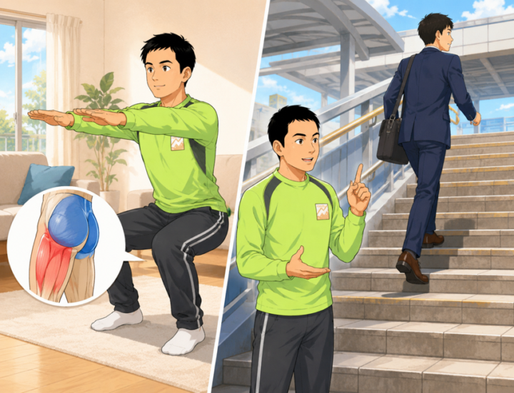 スクワットと階段習慣