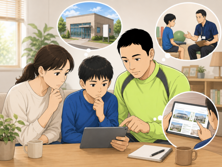 タブレットを見ている男性