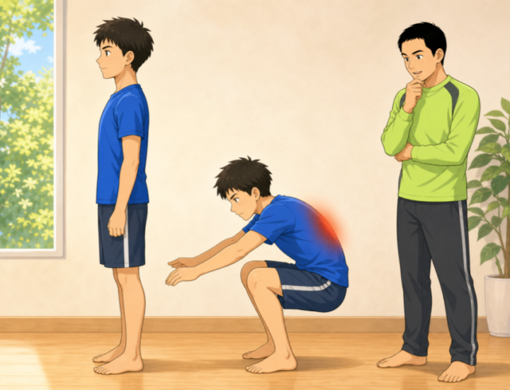 静止姿勢の限界