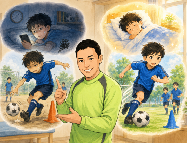 運動をしている男性