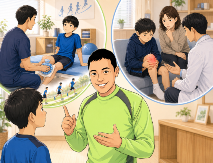 顔を冷やしている男性