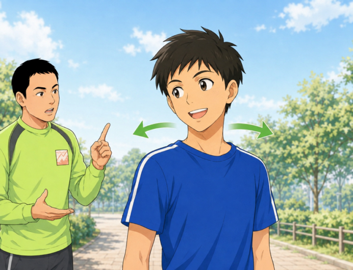 首の回復イメージ
