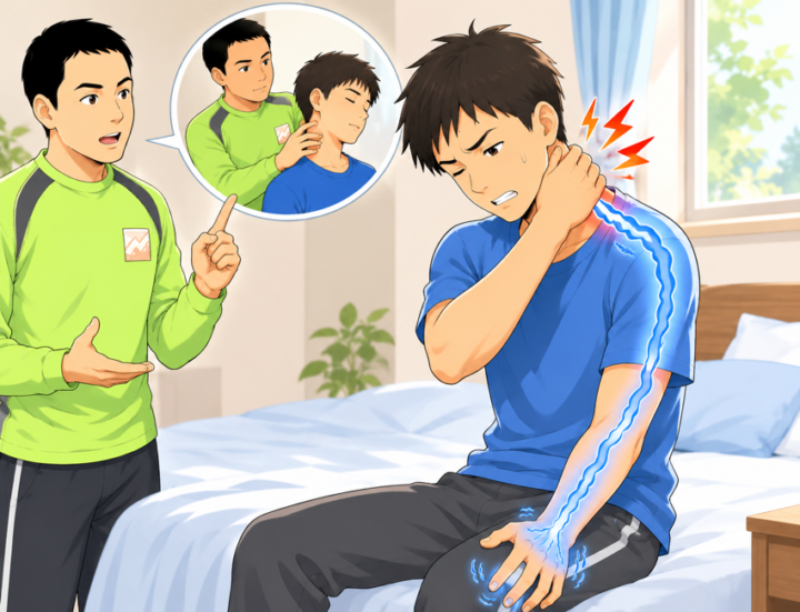 首の不調と腕のしびれ