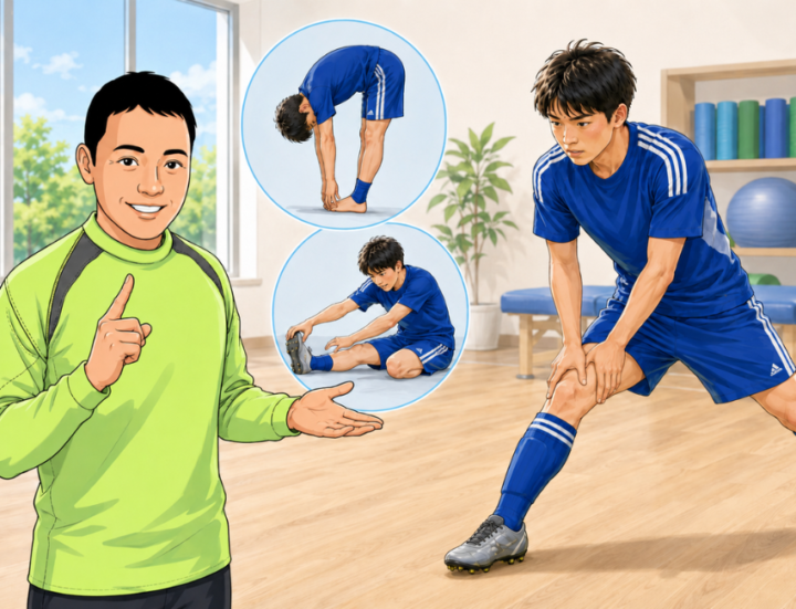 しゃがんでいる男性