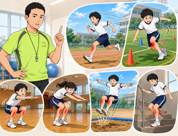 走っている男性