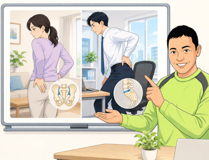 腰に手を当てている男女