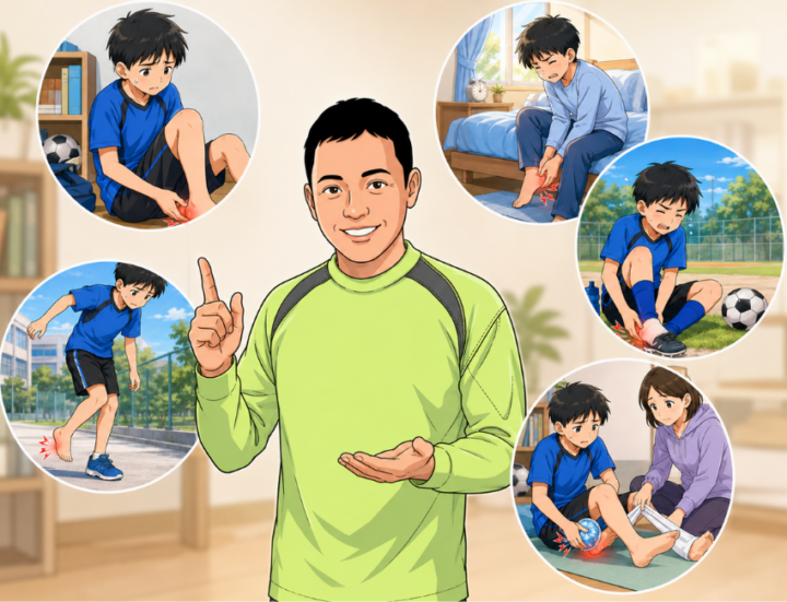 しゃがんでいる男性