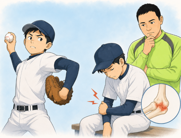 投球をしている男性