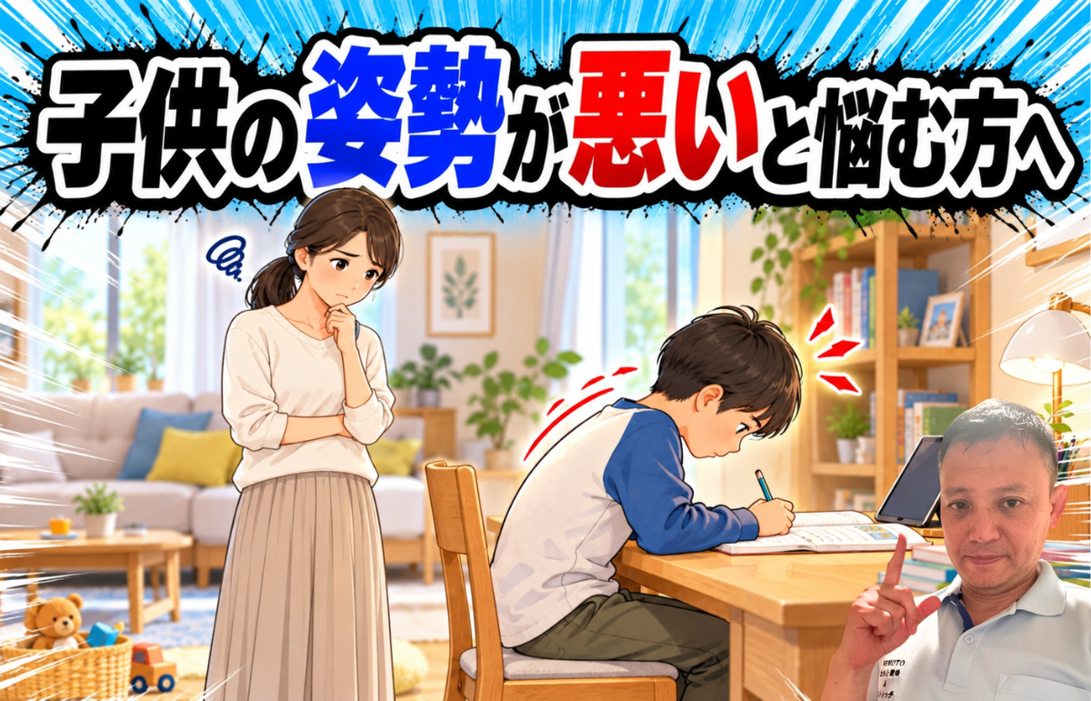 子供の姿勢が悪いと悩む方へ