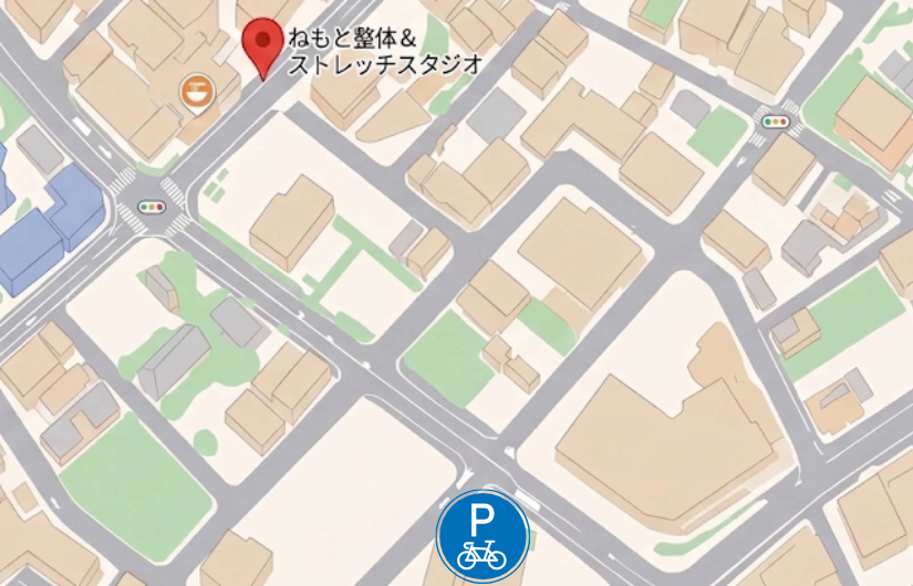 当院から駐輪場まで
