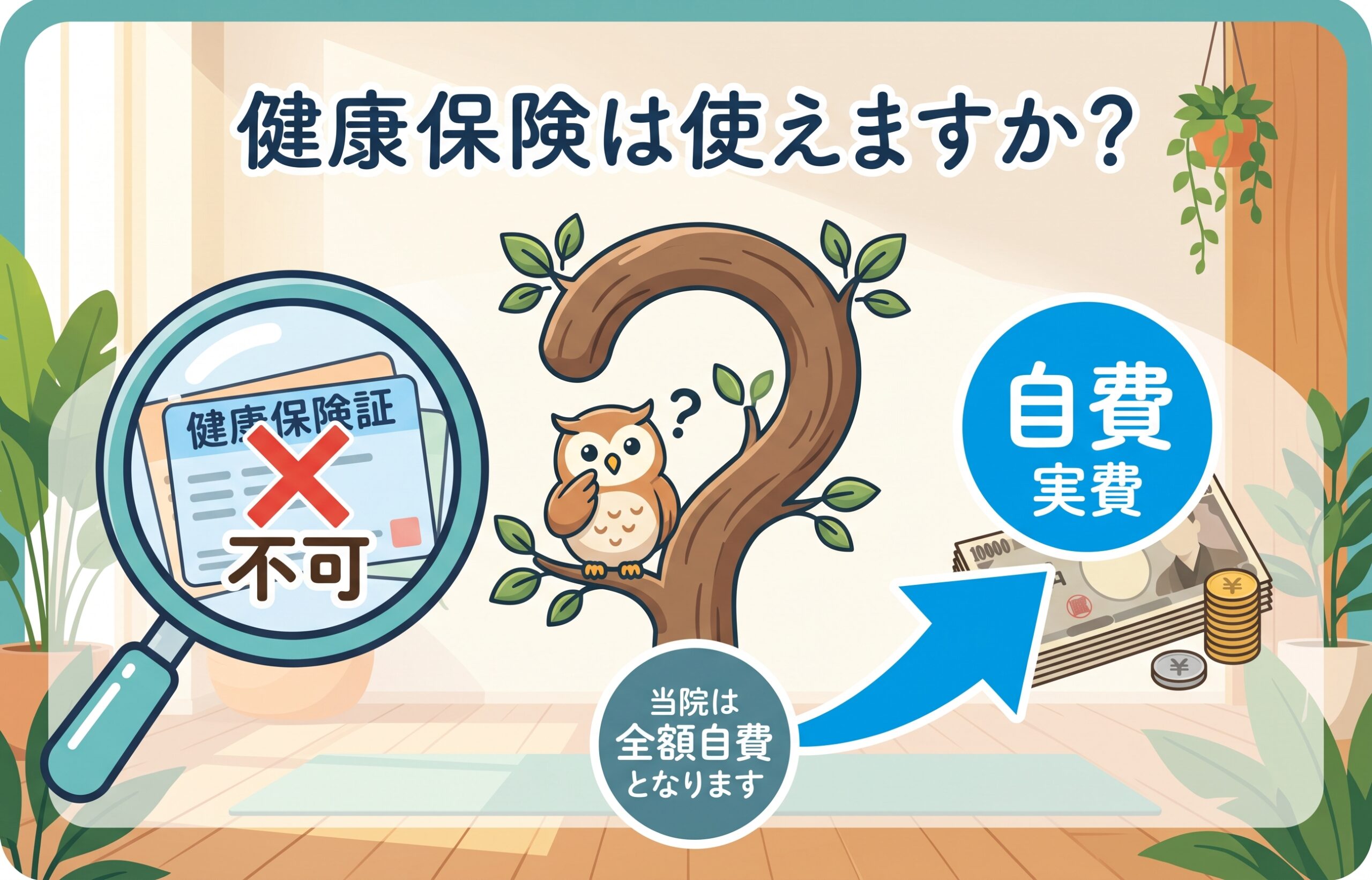 よくある質問　健康保険は使えますか？