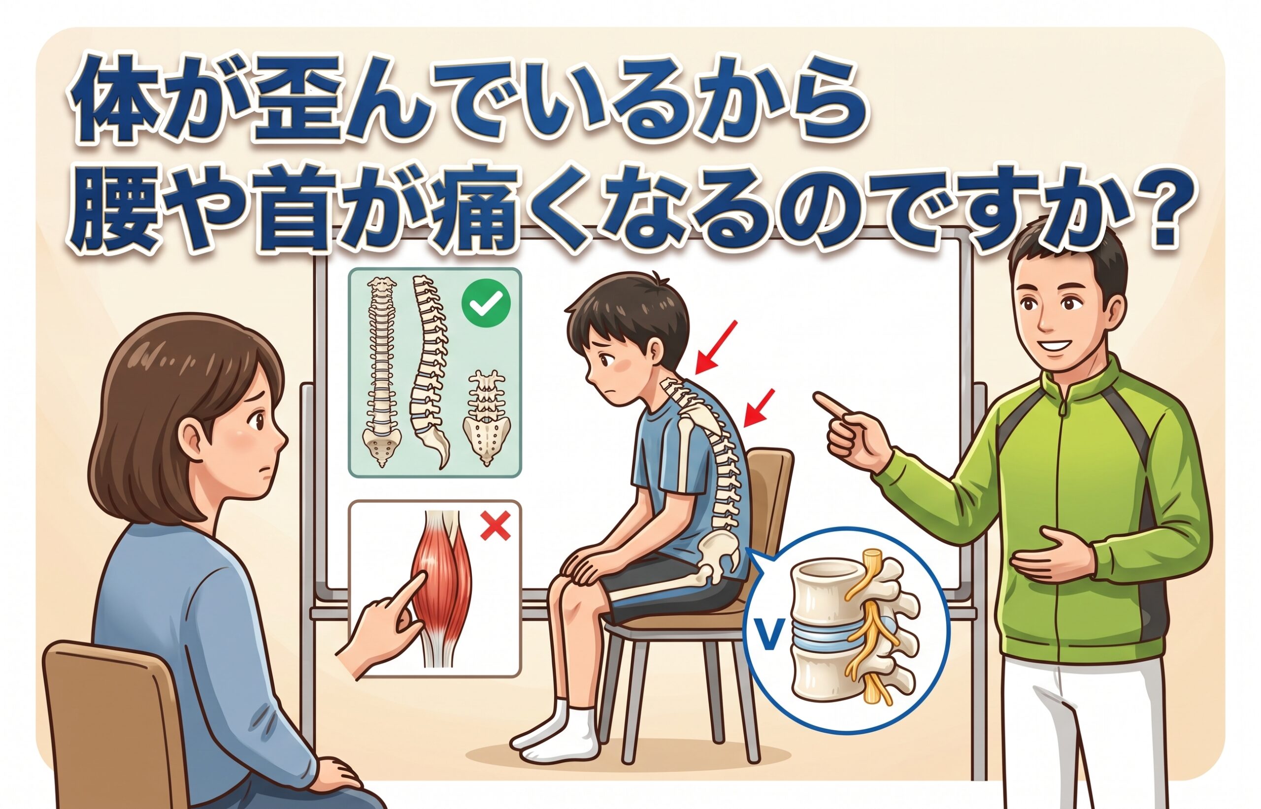 よくある質問　腰や首の原因