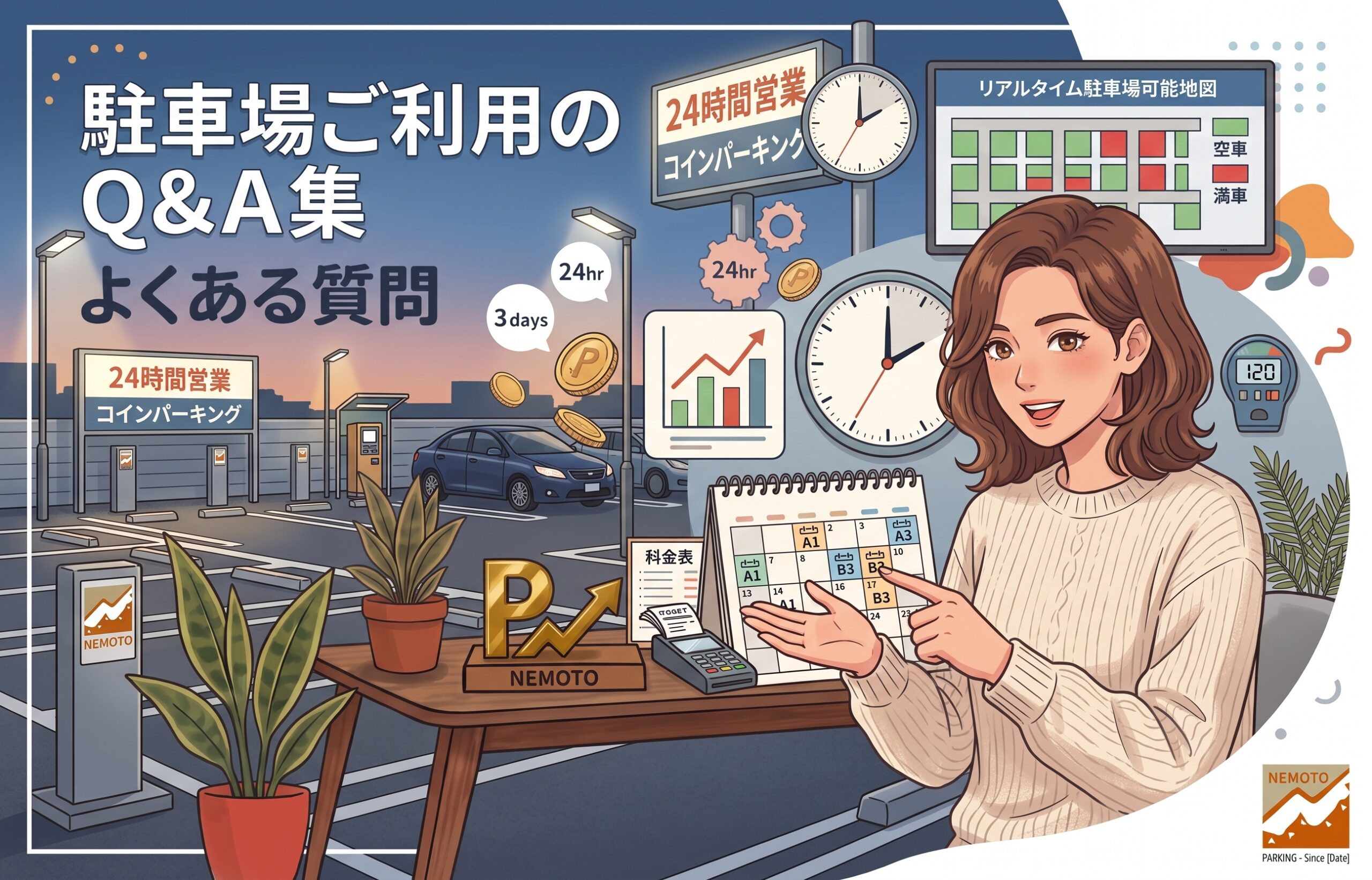 駐車場ご利用のQ&A集 よくある質問