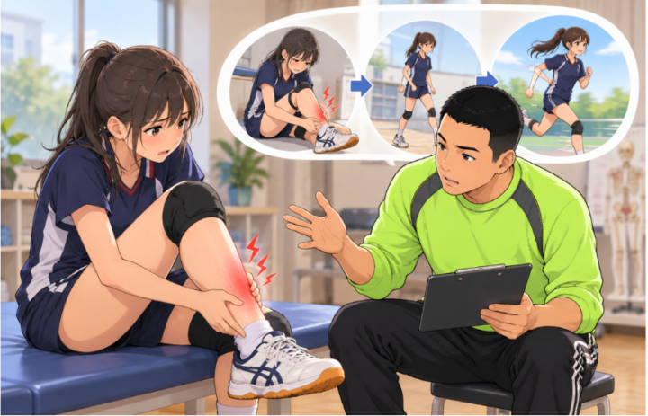 説明をしている男性