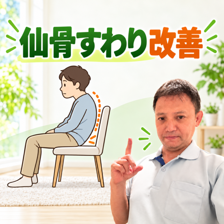 仙骨すわり改善の画像