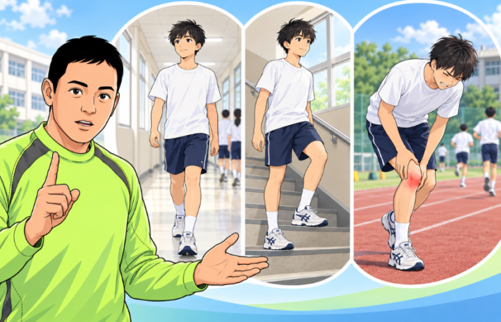 走ると膝が痛いの画像
