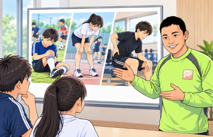 説明をしている男性
