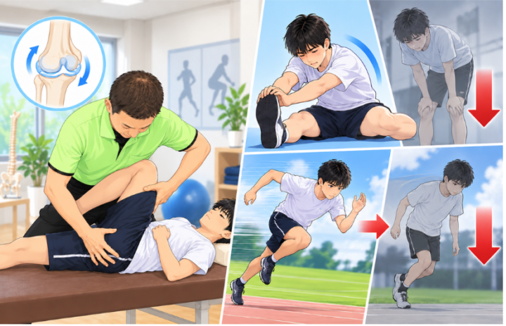 施術をしている男性