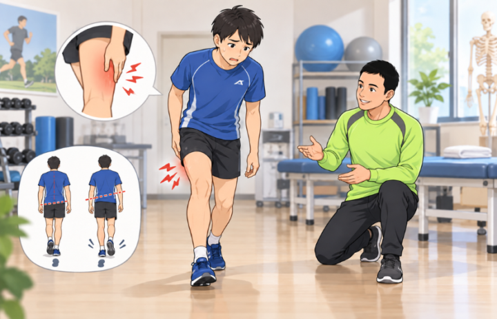 説明をしている男性