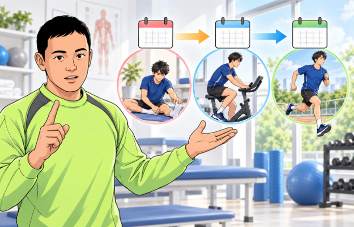 説明をしている男性