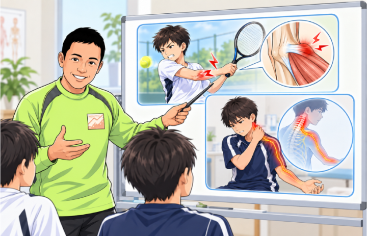説明をしている男性