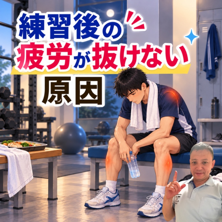 練習後の疲労が抜けない原因の画像