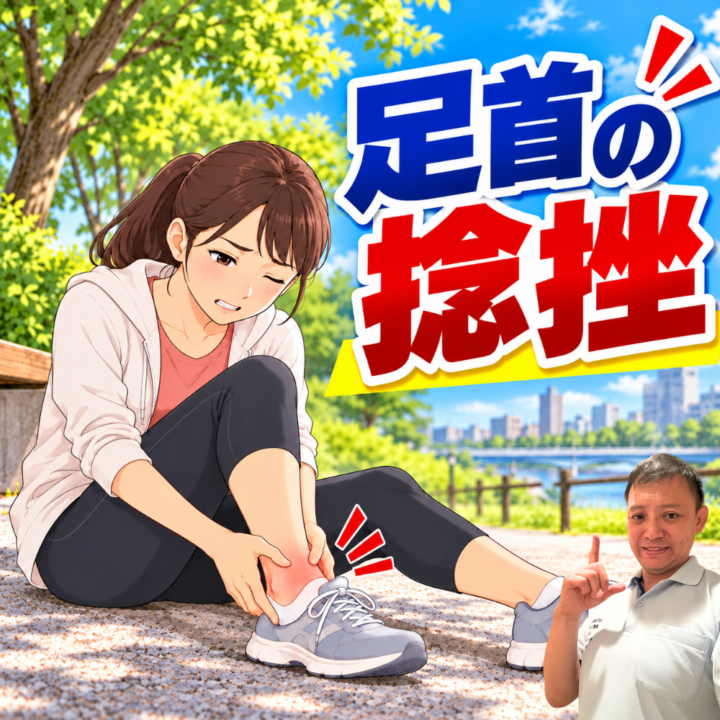足首の捻挫の画像