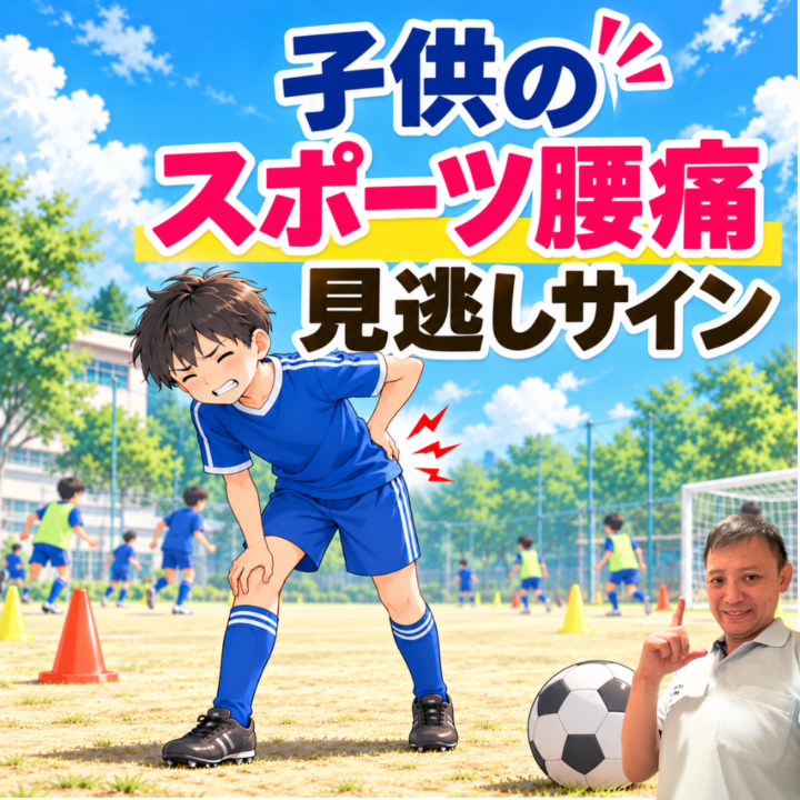 子供のスポーツ腰痛 見逃しサインの画像