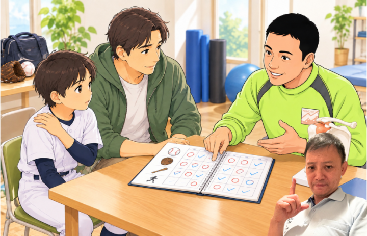説明している男性