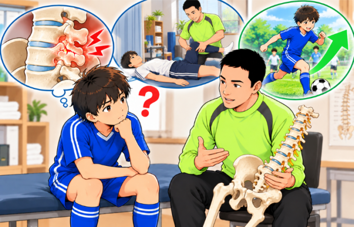 施術を受けている男性