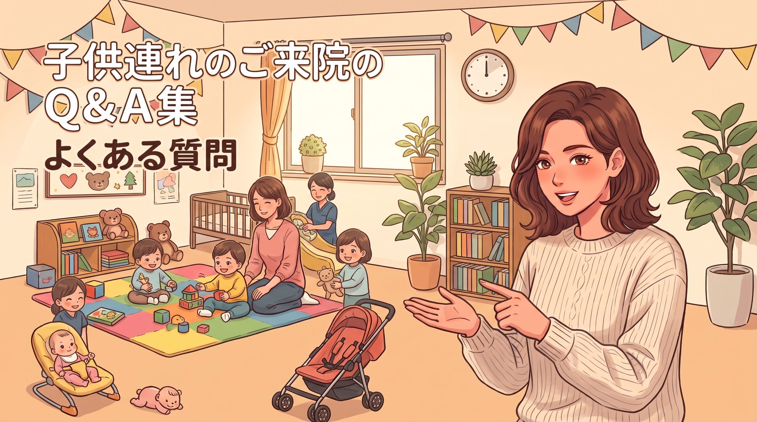 子供連れでのご来院が気になる方のためのQ&A集　よくある質問　
