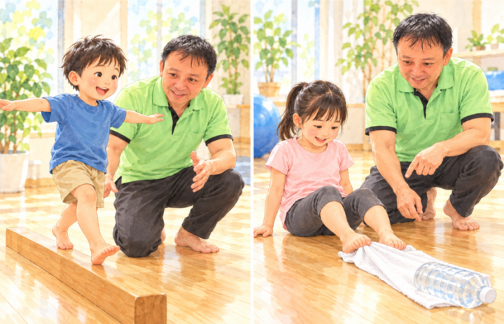 トレーニングしている女性