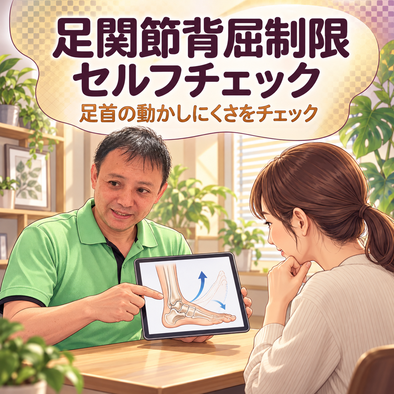 足関節背屈制限セルフチェック
