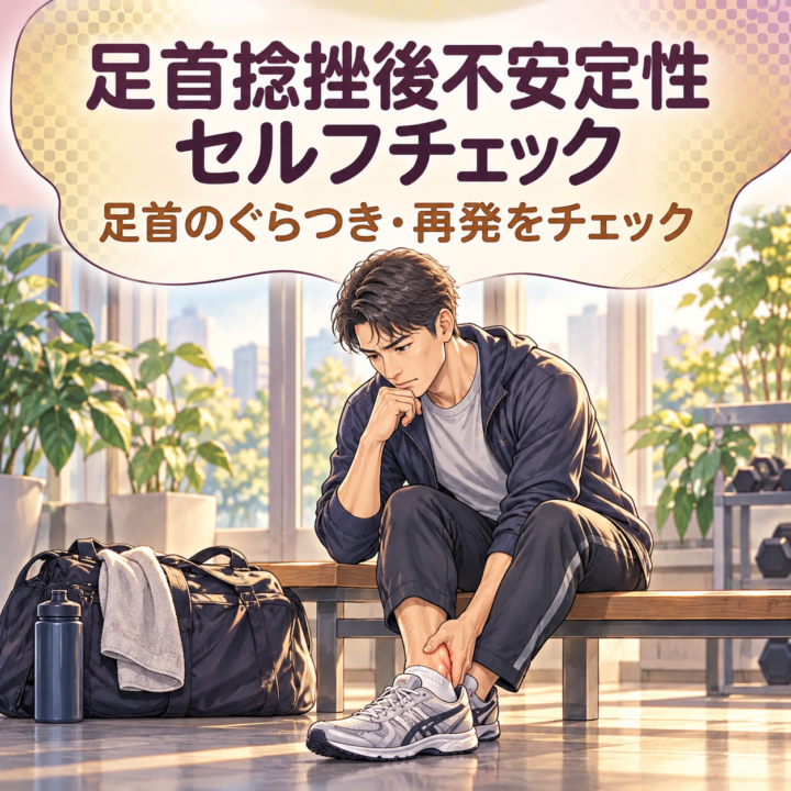 足首捻挫後不安定性セルフチェック｜ねもと整体の画像