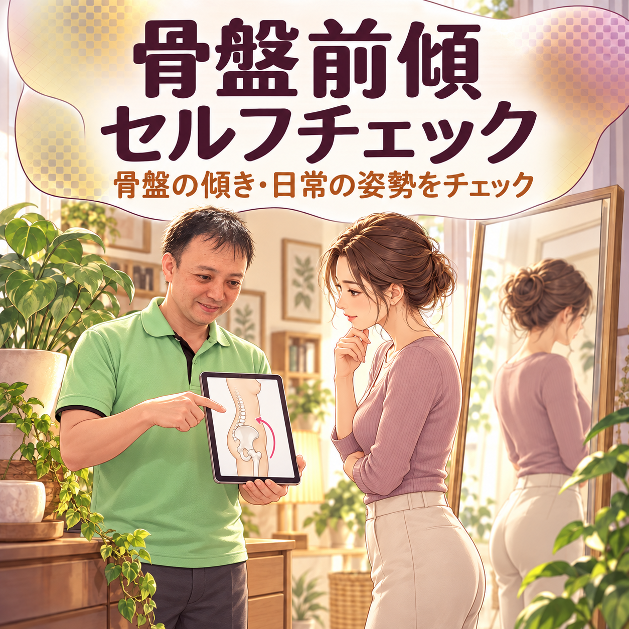 骨盤前傾セルフチェック