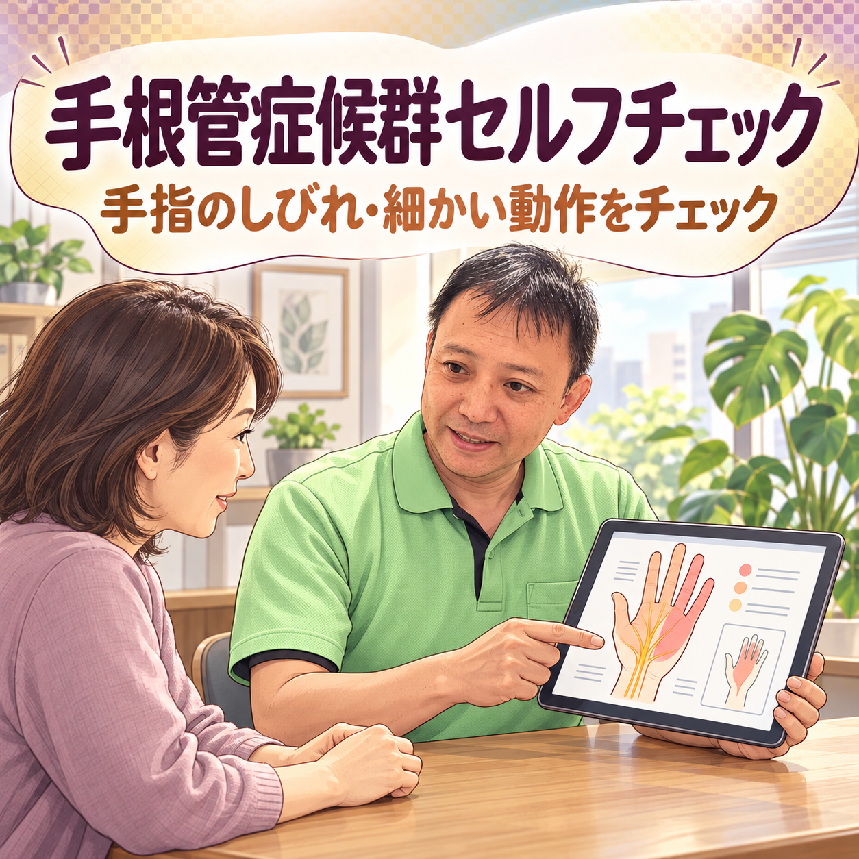 手根管症候群セルフチェック