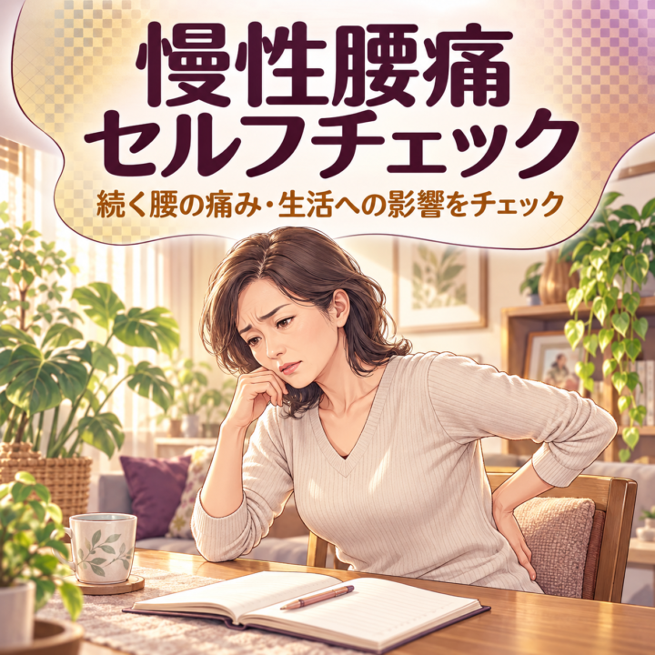 慢性腰痛セルフチェック｜ねもと整体の画像