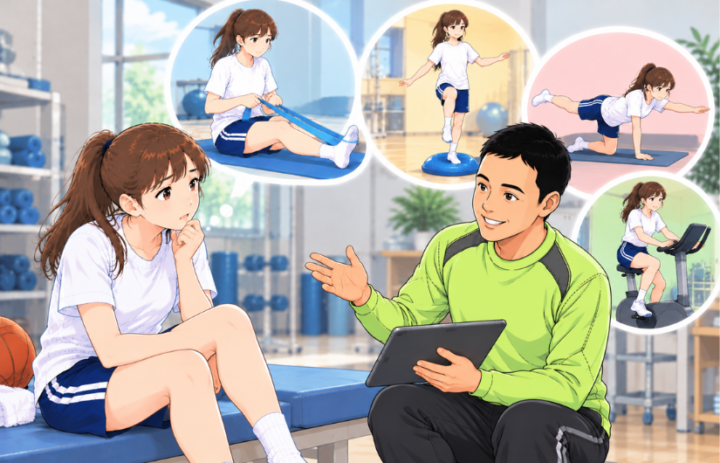 話している男性
