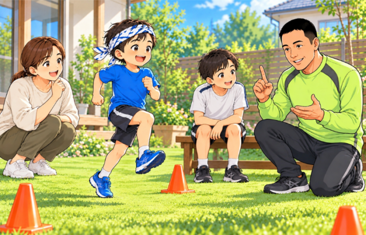 指導を聞いている男性