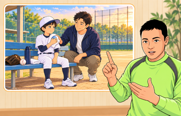 肩を冷やしている男性