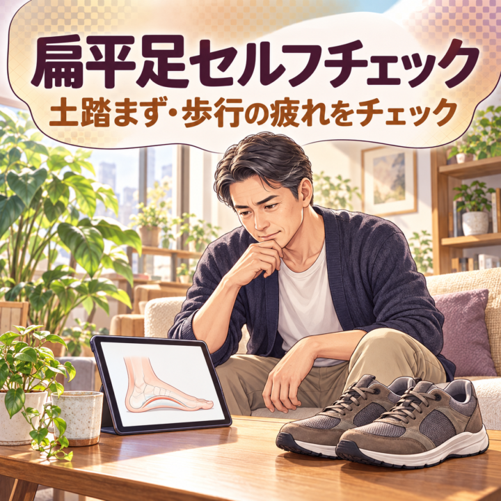 扁平足セルフチェック｜ねもと整体の画像