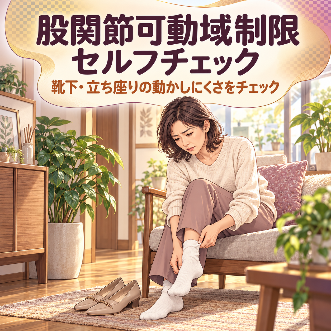 股関節可動域制限セルフチェック