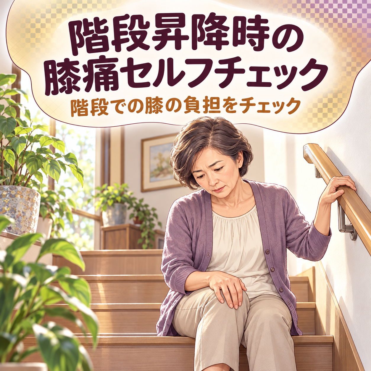 階段昇降時の膝痛セルフチェック