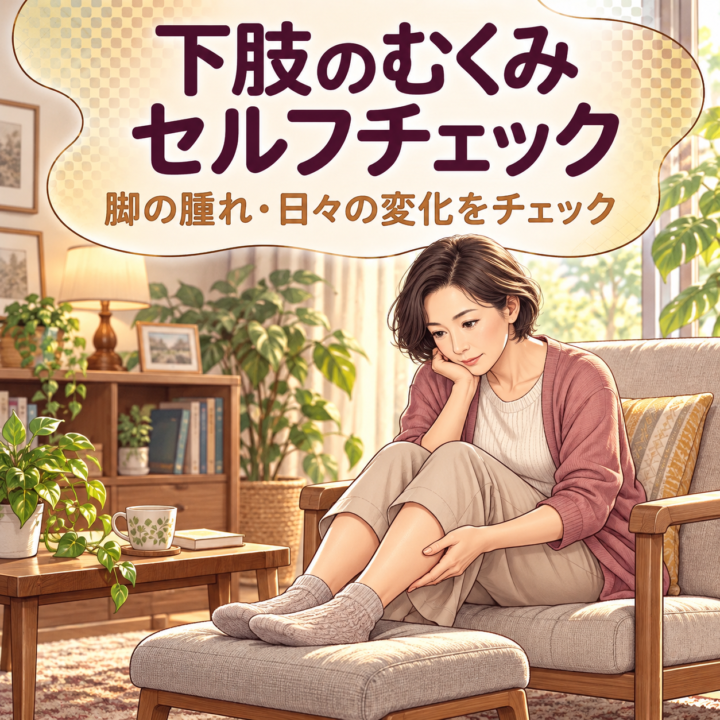 下肢のむくみセルフチェック｜ねもと整体の画像