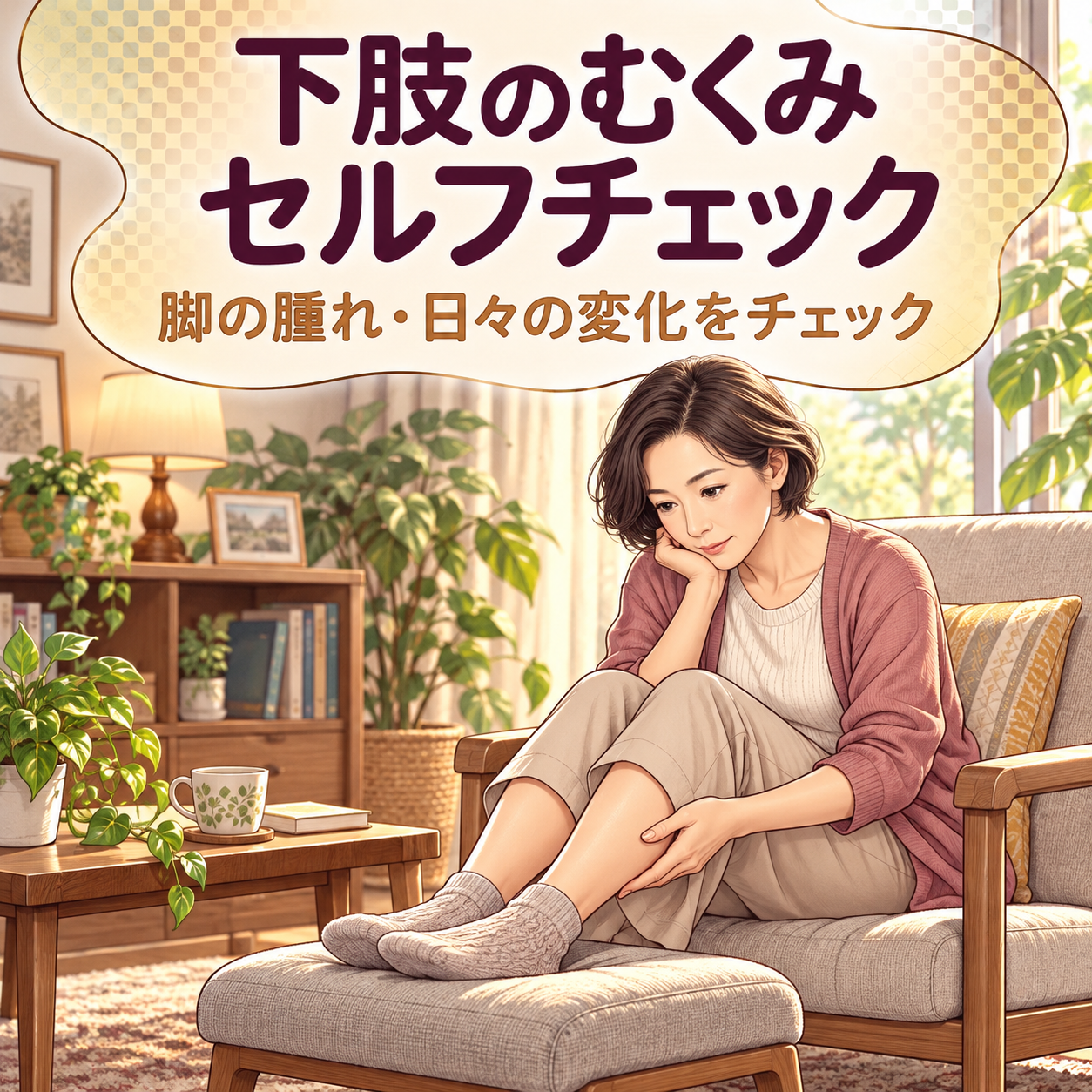 下肢のむくみセルフチェック