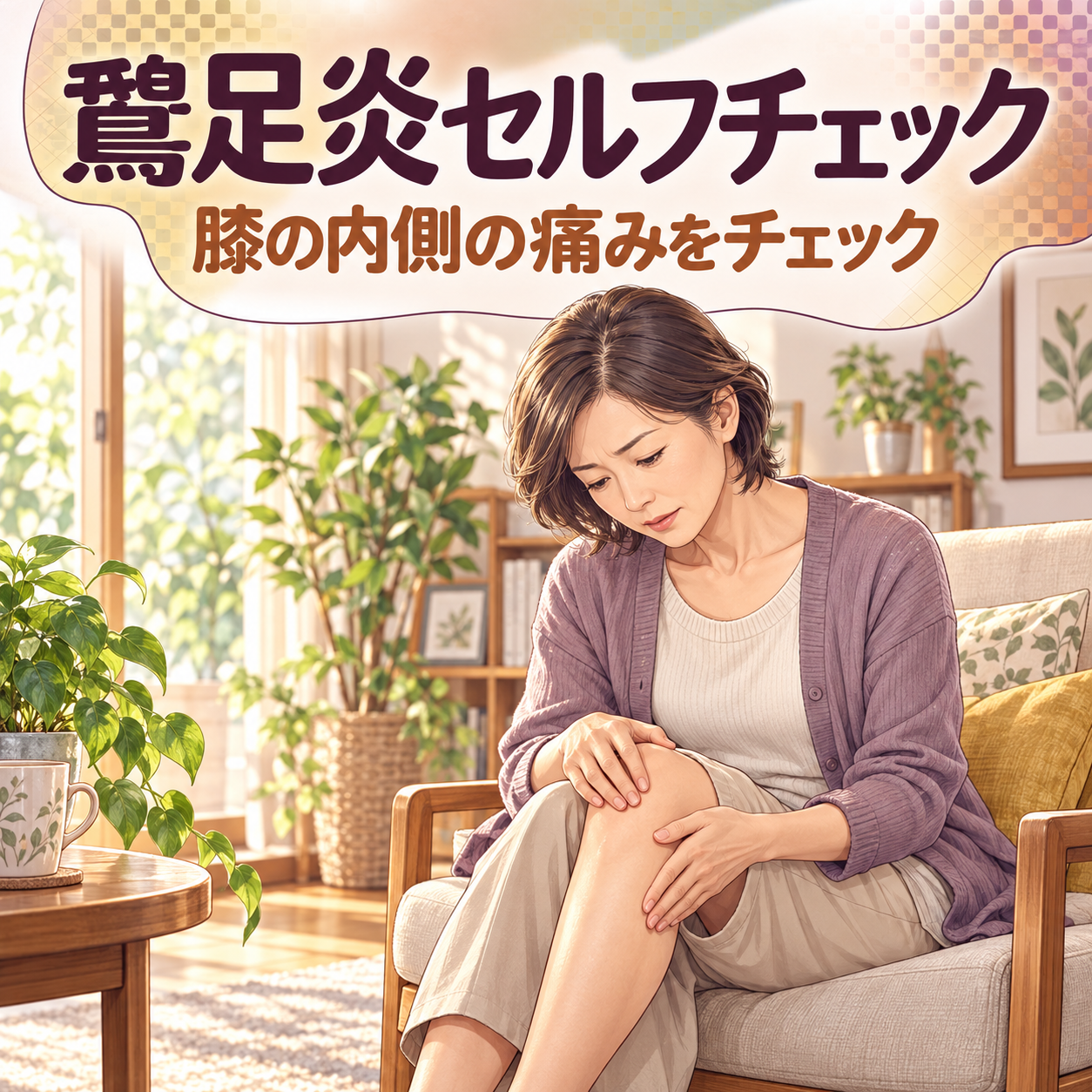 鵞足炎セルフチェック