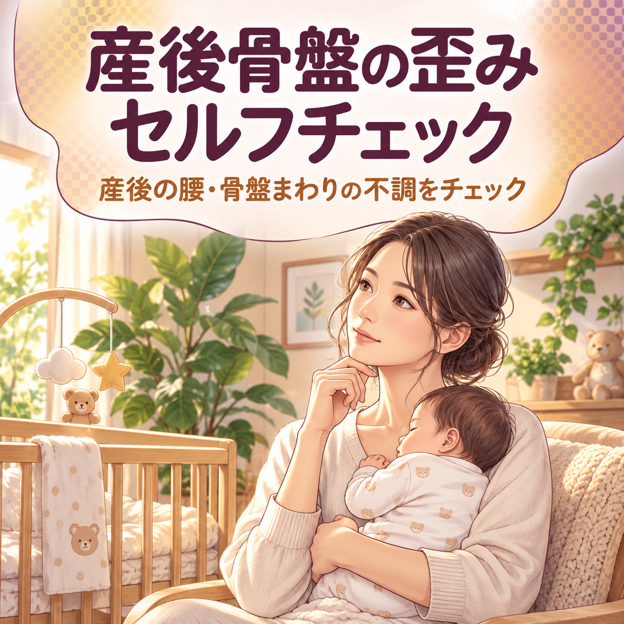 産後骨盤の歪みセルフチェック